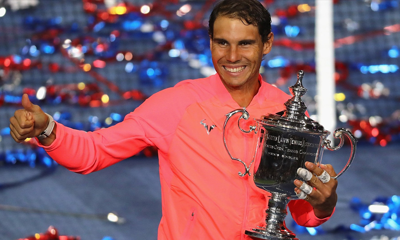 اللاعب الإسباني رافاييل نادال يتوج بلقب "أمريكا" المفتوحة - الأحد 10 أيلول - (ATP)