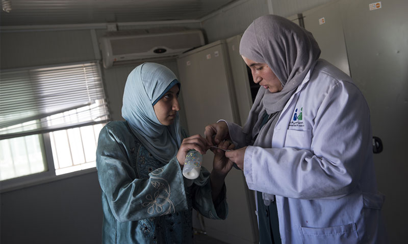 لاجئة سورية في الأردن (lynseyaddario.com)