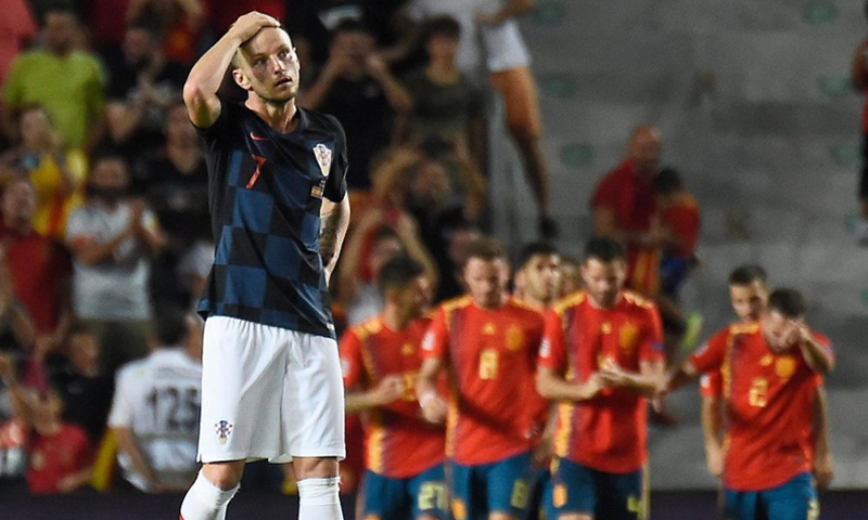 مواجهة كرواتيا وإسبانيا في دوري الأمم الأوروبية (AFP)
