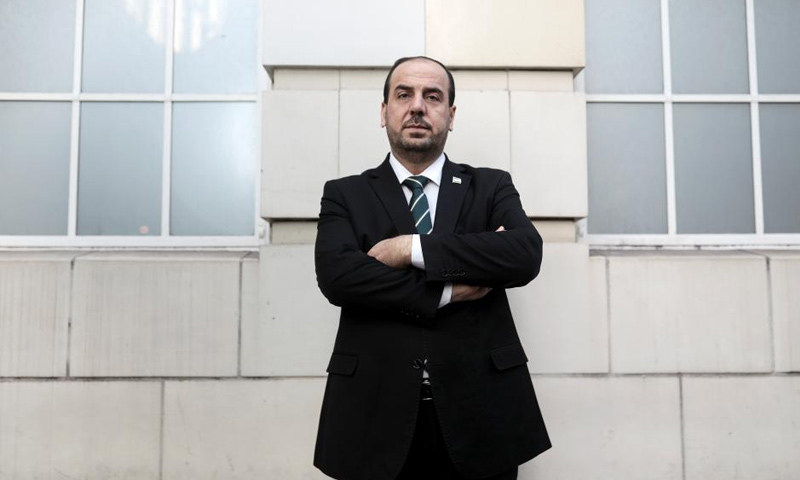 نصر الحريري في لندن وسط بريطانيا - كانون الثاني 2018 (رويترز)