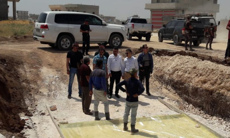 والي كيليس يزور مدينة صوران في شمال حلب (المجلس المحلي في صوران)