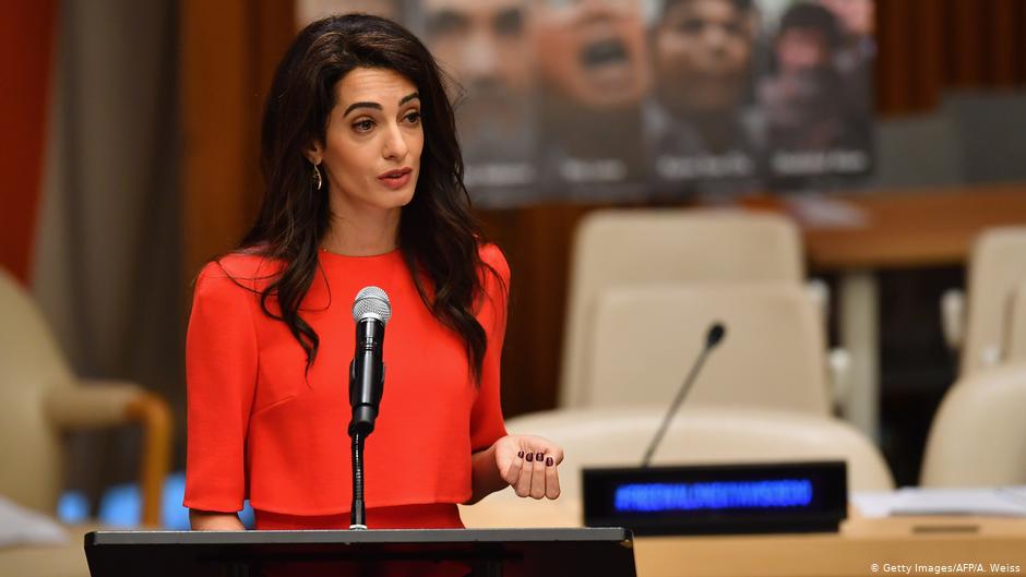 المحامية البريطانية ذات الأصول اللبنانية أمل كلوني، 2020، AFP