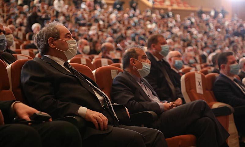 من مؤتمر اللاجئين في العاصمة السورية دمشق، 11 من تشرين الثاني 2020 (سبوتنيك)
