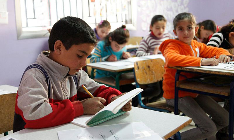 Syrian children return to school in the Lebanese Beqaa Valley (UNICEF)