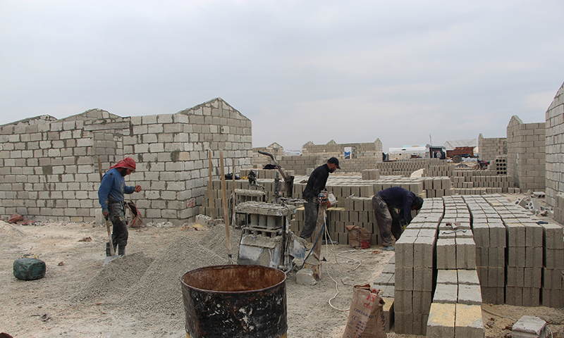 The housing units are built by "İHH" organization with the support of Turkish President Recep Tayyip Erdogan (T24)