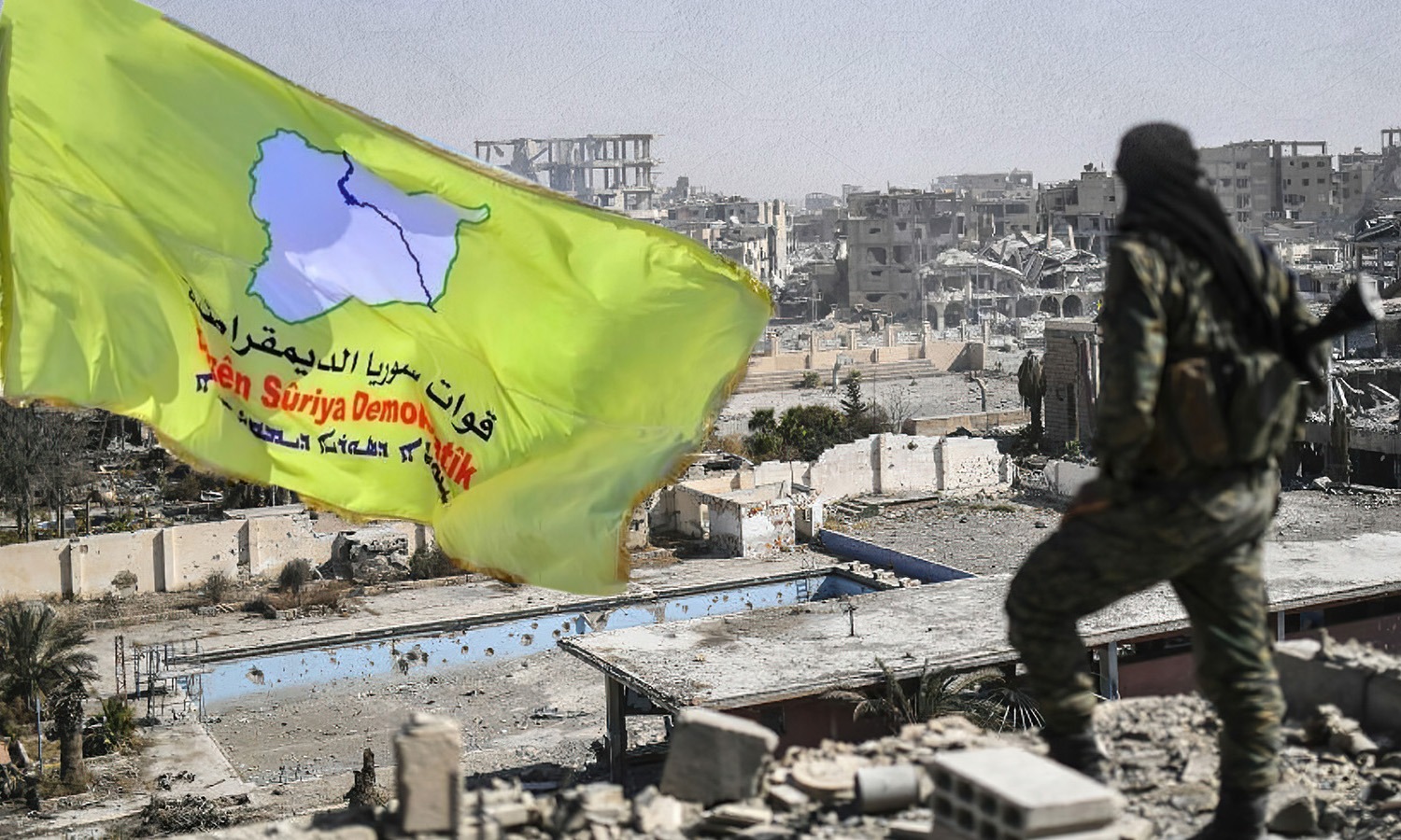 The "Syrian Democratic Forces (SDF)" appropriation of civilians' houses in al-Tabqa, 2020, (edited by Enab Baladi)