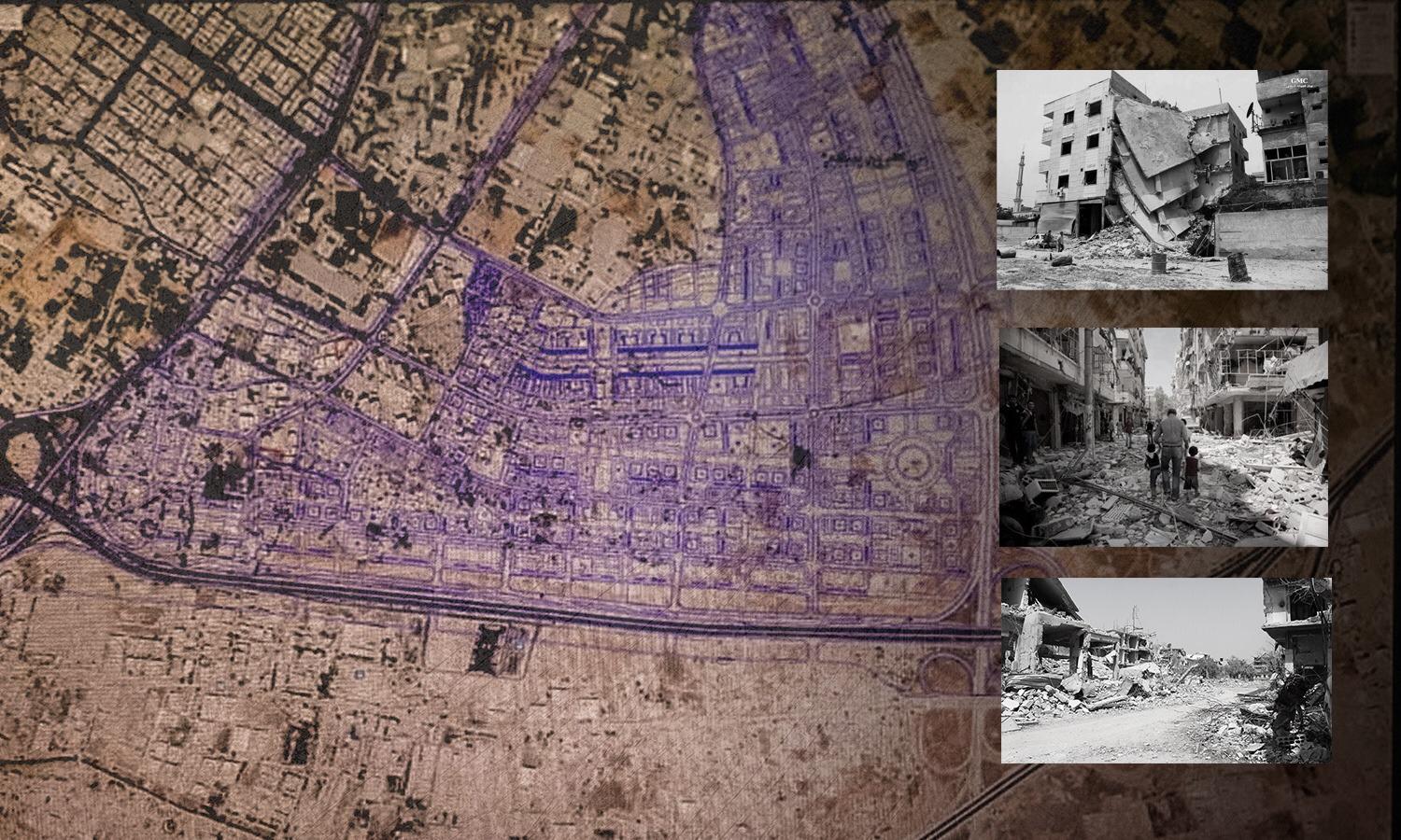 The regulatory plan of al-Qaboun neighborhood in Damascus - edited by Enab Baladi, 2020