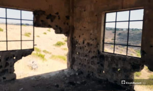 A decimated building in Quneitra city- 2018 (Enab Baladi)